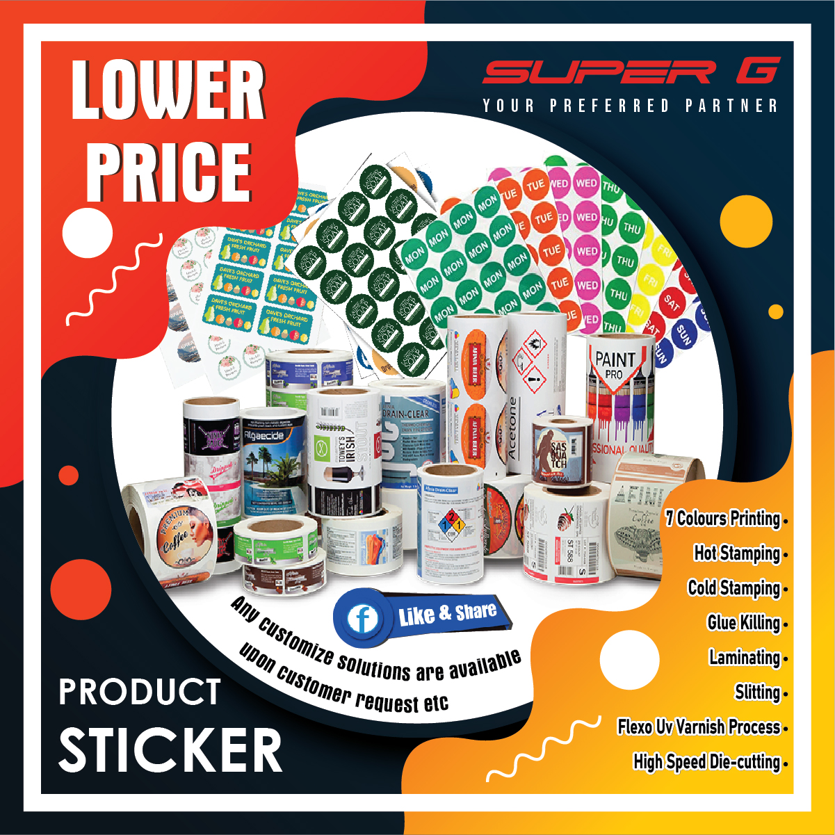 modern style web social post banner with image space